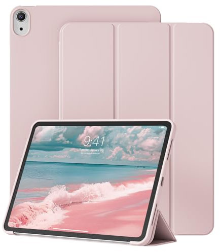 GKABXY Für iPad Air 11-Zoll-Schutzhülle M3 (2025) / M2 (2024), iPad Air-Schutzhülle 5. Generation / 4. Generation 2022/2020 10.9 Zoll [ Unterstützt Touch ID und Auto Wake/Sleep ], Rosa