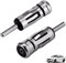 2 Pezzi Adattatore Antenna ISO a DIN Radio Auto, Spinotto Antenna Universale per Autoradio, Connettore DIN Maschio a Femmina ISO per Pioneer/Kenwood, Facile Installazione Plug and Play