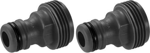 Gardena Geräteadapter: Steckanschluss an das Original System für Bewässerungsgeräte mit Innengewinde, passend für amerikanische Gewinde, verpackt (2922-26) (Packung mit 2)