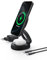 Belkin 2-in-1 Qi2-Ladestation (15W), kompakte, verstellbare, MagSafe-kompatibles magnetisches Ladegerät für iPhone 16, 15, 14, 13, 12 und AirPods mit rutschfestem Sockel, inkl. 30-W-Netzteil - Schwarz