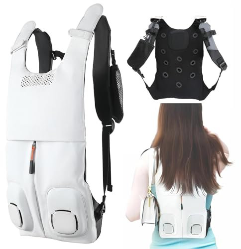Lightweight Cooling Vest, Back Air Conditioner Clothes with Two Fans and Gel Cooling Main Unit, 5V/9V Cooling Jacket, Cooling Clothes for Travel, Sport, Hiking