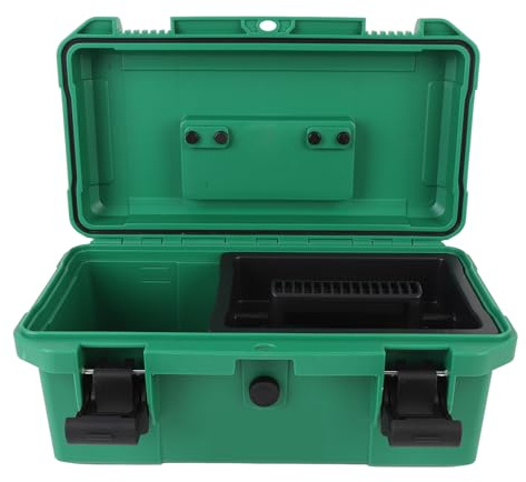 Wasserfeste tragbare Werkzeugkasten Universal Small Utility Vehicle Toolbox mit abnehmbaren Innenschalen haltbarer PP -Material für ATV -UTV -Traktoren 14 x 7 x 6 Zoll