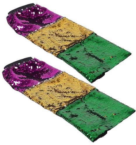 WATIIFUFU Glitzernde Pailletten Beinstulpen 1 Paar Schimmerndes Karnevals Accessoire für Tanz und Kostüm