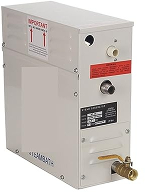 Saunaöfen, 3 kW 4,5 kW Dampfgenerator for Dusche, 380 V Heimdampfmaschine, Sauna, Bad, SPA, Dampfdusche mit digitaler Steuerung(4.5kw 380V)