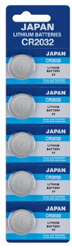 Panasonic - Pilas de botón (litio, CR2032, 220 mAh, 3 V, 5 unidades)