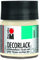 Marabu 11300005271 - Decorlack Acryl Elfenbein 271, 50 ml, hochglänzender Acryllack auf Wasserbasis, wetterfest, speichelfest, zum Malen, Schablonieren und für Serviettentechnik