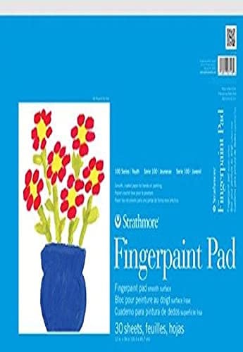 Strathmore (27-118 STR-27-118 30 Sheet Kids Finger-Paint Pad, 12 by 18