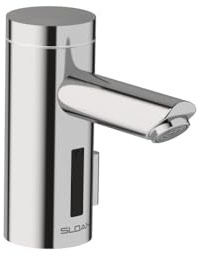 Sloan Optima EAF-250-ISM Sensor Activated Touch-Free Faucet, Commercial Grade with Mounting Hardware, Integrated Side Mixer - 0.5 GPM Battery-Powered Deck-Mounted Mid Body, Polished Chrome, 3335061