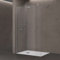 doporro Paroi de Douche à L'italienne Transparent 120cm Pare-Douche Verre de Sécurité 10mm Bremen02K 120x200cm Profilé Chromé avec Stabilisateur en Acier Inoxydable