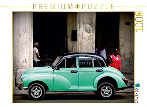 CALVENDO Puzzle Morris Minor in Havanna - EIN Motiv aus dem Kalender Auto-Legenden - British Classics | 1000 Teile Lege-Größe 64 x 48 cm Foto-Puzzle für glückliche Stunden