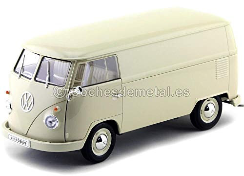 VW T1, Hellbeige, 1963, Modellauto, Fertigmodell, Welly 1:18