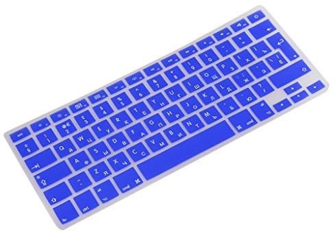Sharplace Weiche Silikagel Tastatur Schutz Film (QWERTY+Russisch) für 13'' /Pro, Blau