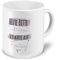 printplanet XXL Riesen-Tasse mit Spruch: Heute Bitte Nicht stören Ich warte auf Freitag! - Kaffeebecher, Sprüchebecher Becher, Mug