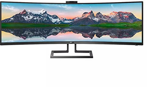 Philips Brilliance 499P9H monitor piatto per PC 124 cm (48.8) UltraWide Dual Quad HD LCD Curvo Opaco Nero