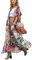 Bsubseach Women Loose Print Short Sleeve Bikini Swimsuit Cover Up Swimwear Kimono Cardigan Long Blouses