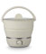 Fayelong 100-240V Folded Food grade Silicone slow cooker portable cooking pot Mini hot pot Travel electric cooker 3 files adjustment (White)