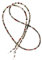 rainbow safety Brillenkette Brillenband Brillenhalter Schlangenkette Natürliche Edelstein Perlen Amazonit Achat Tigerauge Amethyst RC (Afrikanischer Blut Jaspis)