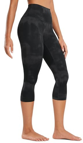 CRZ YOGA Butterluxe Capris 19'' Black Tie-Dye 6