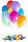 Party Factory 50 Latexballons, Ø 25cm, bunt, mit Luft oder Helium befüllbar, für Geburtstag, Hochzeit, Party, Silvester, Kindergeburtstag