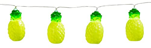 Boland 52156 - LED-Lichterkette Ananas, Länge 140 cm, Batterietyp 2xAA, Partybeleuchtung, Dekoration, Karneval, Mottoparty