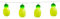Boland 52156 - LED-Lichterkette Ananas, Länge 140 cm, Batterietyp 2xAA, Partybeleuchtung, Dekoration, Karneval, Mottoparty