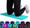 Set: 2 x REFIT FITNESS NBR Fitness & Yoga Pads 25 x 61 x 1,5 cm Türkis + Bänder Sport Kniekissen Fitnessmatte klein Kniepad Bodenkissen rutschfest Yoga Kniematte Sportmatte Knie Matte Kissen Yogamatte