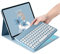 2022 iPad Pro 11 4th 3rd 2nd Generation Keyboard Case Cute Round Key Color Keyboard Wireless Detachable BT Keyboard Cover with Pencil Holder for iPad 11 Pro 2021 2020 2018 (Blue)