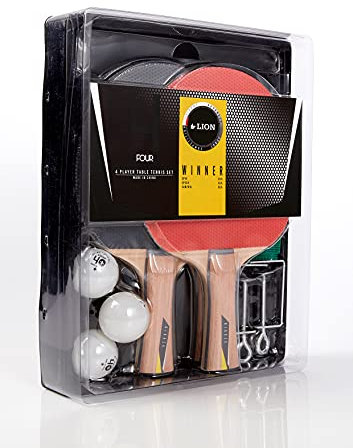 Lion TS-311 Tischtennis-Set für 4 Spieler