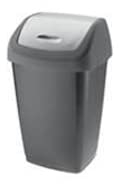 Tarrington House Schwingdeckeleimer Anthrazit - 9 Liter