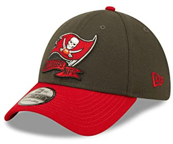 New Era NFL Tampa Bay Buccaneers Official 2022 Sideline Secondary 39THIRTY Stretch Fit Cap, Größe :S/M