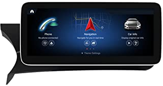 12.5 Zoll Touchscreen Autoradio, Bluetooth MP5-Player Unterstützung 4G/DSP/Mirror Link/Carplay, Für Mercedes Benz C-Class W204/C204/S204 2008-2013 Mit Rückfahrkamera,662 8g+256g,NTG 4.5