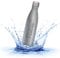 Sprengers – Personalisierbare Glitzer Trinkflasche aus Edelstahl – auslaufsichere & thermoisolierte Wasserflasche hält Getränke bis zu 18 Stunden warm oder kalt (0.5 l, Silber Glitzer)
