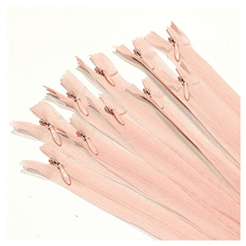 Chiusure Lampo Invisibile Chiuso, Confezione da 10 Unità, Molte Taglie e Colori, Chiusure Sottile, Elegante e Discreta per Cucire Vestiti, Abiti, Gonne, Cucire, n. 3, (35 cm, 136)