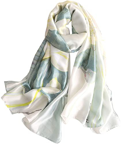 MAIRY Halstuch Damen Seidentuch Damen Seide Leicht Seidenschal Bandana Halstuch Kopftuch Elegante Schal Tuch Geschenk für Frauen M180006