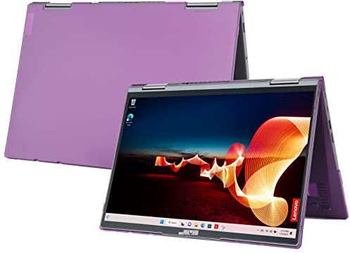 mCover Nur kompatibel mit Lenovo ThinkPad X1 Yoga Gen 6/7/8 Serie 2-in-1 Windows Notebook-PC (funktioniert nicht mit anderen Lenovo-Modellen) 2021 - 2024, Violett