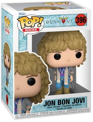 Funko Pop! Rocks: Jon Bon Jovi Jovi - (1980's) - Figura in Vinile da Collezione - Idea Regalo - Merchandising Ufficiale - Giocattoli per Bambini e Adulti - Music Fans - Figura per i Collezionisti