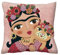 IL MAGGIOLINO | 40x40 Gobelin Kissenhülle mit Frida-Druck, Doppelgewebe, nahtverdeckter Reißverschluss, Made in Italy
