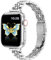 Vamyzji Metal Strap for Apple Watch Strap 41mm 40mm 38mm, Women Silm Thin Stainless Steel Metal iWacth Strap, Compatible with Apple Watch Straps Series 10 (42mm),Series 9 8 7 6 SE 5 4 3 2 1, Silver