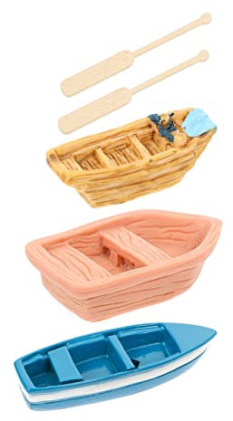 Sosoport Harzspielzeugboot- Landschaftsdekorationen Aquarium-dekorationsset Sicher Und Für Den Heimgebrauch