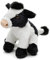 Uni-Toys - Kuh Plushie, sitzend (schwarz-weiß) - 14 cm (Höhe) - Plüsch-Rind - Plüschtier, Kuscheltier