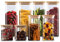 WOWZILLA Set of 8 Glass Food Storage Jars with Airtight Bamboo Lids, Kitchen Canisters for Pantry Organization, Spice, Pasta, and Coffee Containers, Sleek Countertop Design