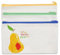 MEXRUMI 3 Pièces DIY Vierge Pochette Tissu Trousse Zipper Organisateur 12 X 21Cm Toile Trousse De Rangement DIY Vierge Toile Trousse Maquillage pour Voyage Cosmétique Bureau Fournitures