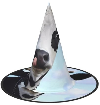 JaoXer Niedlicher Kuh-Hut für Halloween, Kostümzubehör für Erwachsene für Party & Maskerade, perfekt für Halloween, Karneval, Cosplay