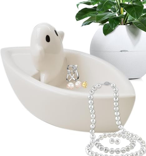 2024 Halloween Geister Kerzenhalter,Halloween Kerzenhalter - Halloween Kerzenhalter Boot Geist Keramik Teelicht Kerzenhalter - Dekorative Kerzenhalter, Aromatherapie-Teelichtdekorationen für die Tisch