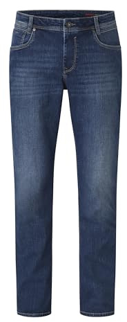 Paddocks`s Herren Jeans Ben - Regular Fit Tapered Leg- Medium Blue Used Moustache