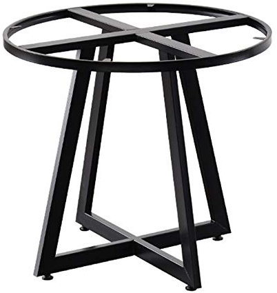 Pieds de table basse ronds en métal - 73 cm de hauteur - Design moderne industriel - Robuste - Pieds en fer