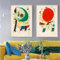Moderner abstrakter Stil Joan Miro, klassische Kunst, Leinwanddruck, Gemälde, Poster, Wandbilder, Ornament, Wohnzimmer, Heimdekoration, 70 x 100 cm, 2 Stück, rahmenlos