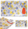Trendi Ironing Mat with 3mm Felt Padding | Silicone Iron Rest Protector | Portable, Foldable Ironing Mat for Dining Table or Bed | Steam Press Friendly - Floral Design (Large 120 x 70 cm)