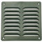 PATIKIL 6x6 Inch Aluminum Gable Vent, Exterior Wall Outlet Vent Cover HVAC Air Grille Louvered Screen Mesh for Kitchen Bathroom Ventilation, Green