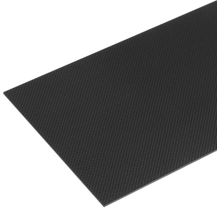 QUARKZMAN 1 Pieza de lámina de fibra de carbono 300×200×3mm Superficie brillante Placa de fibra de carbono plana extruida Panel de tejido liso para cometas Avión RC